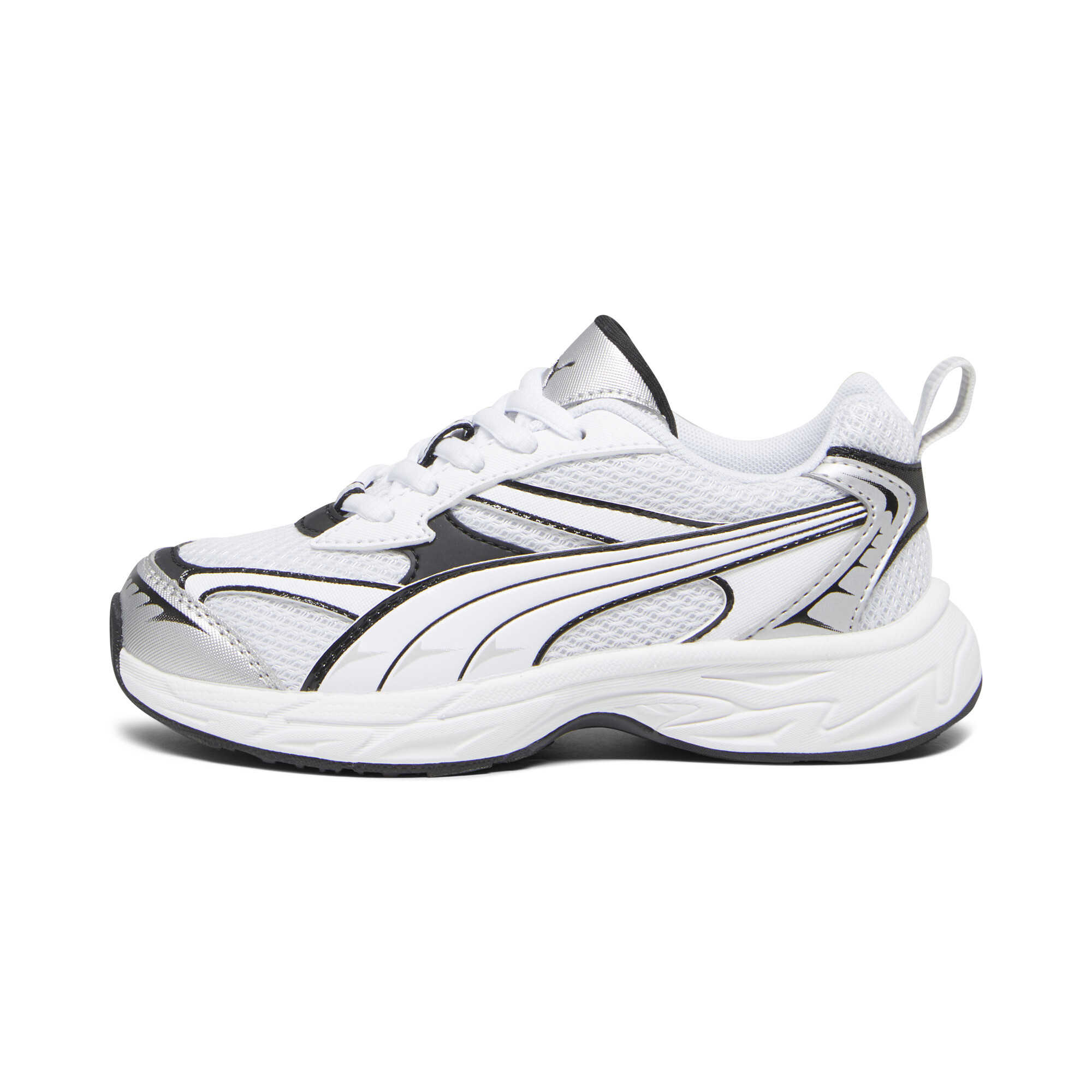 Puma Morphic Basic Sneakers Kinder Schuhe | Feather Gray/Black | Größe: 28.5