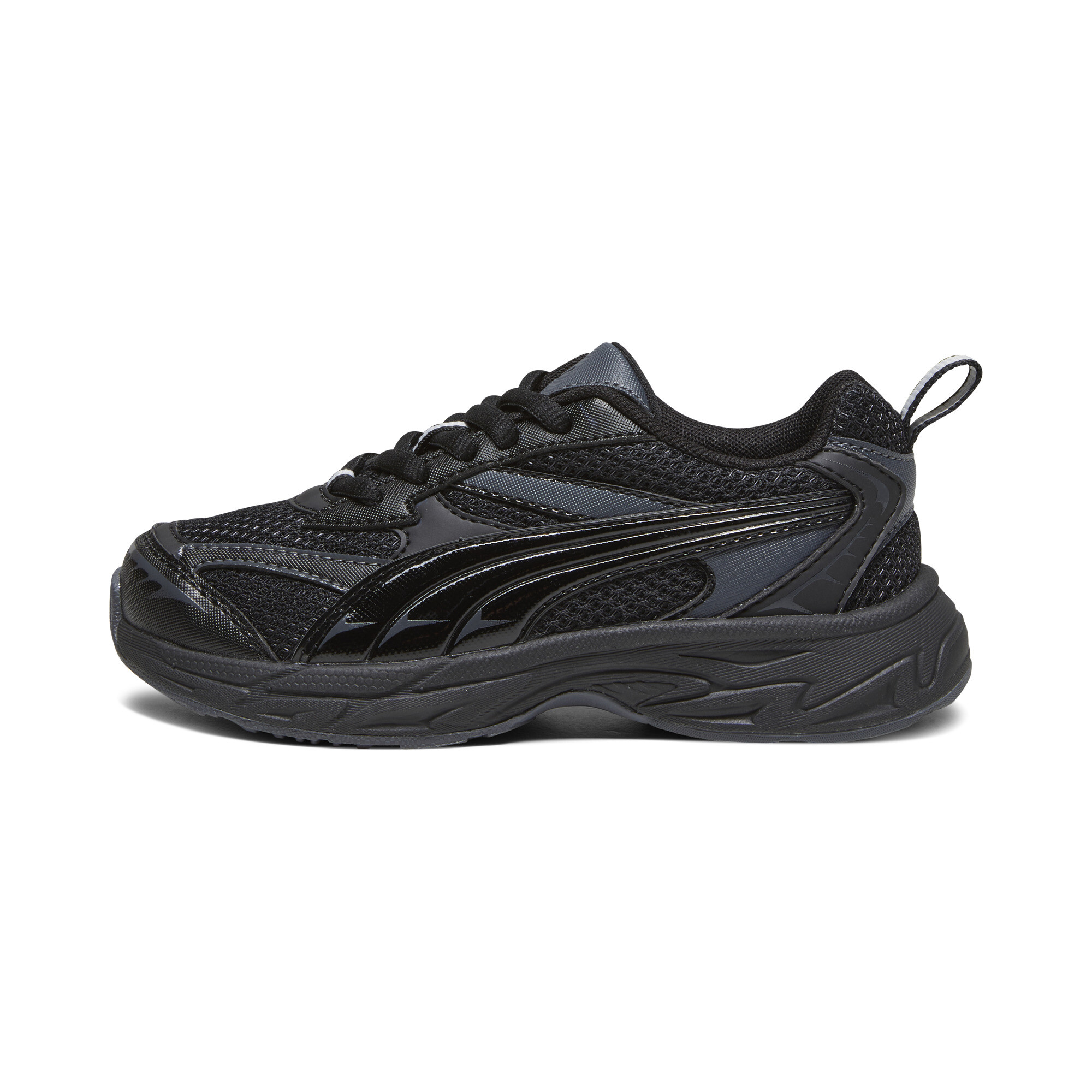 Puma Morphic Basic Sneakers Kinder Schuhe | Black/Strongray | Größe: 32.5