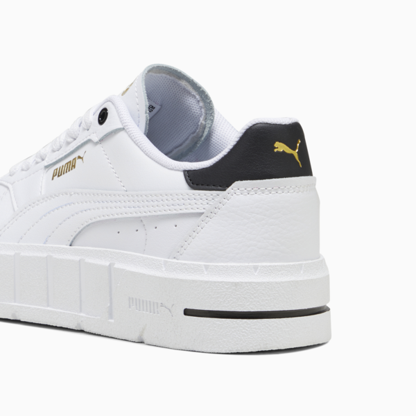 PUMA Cali Court Youth Leather Sneakers, PUMA White-PUMA Black, large-MEX