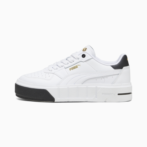 PUMA Cali Court Youth Leather Sneakers, PUMA White-PUMA Black, large-MEX