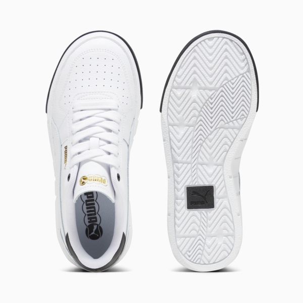 PUMA Cali Court Youth Leather Sneakers, PUMA White-PUMA Black, large-MEX