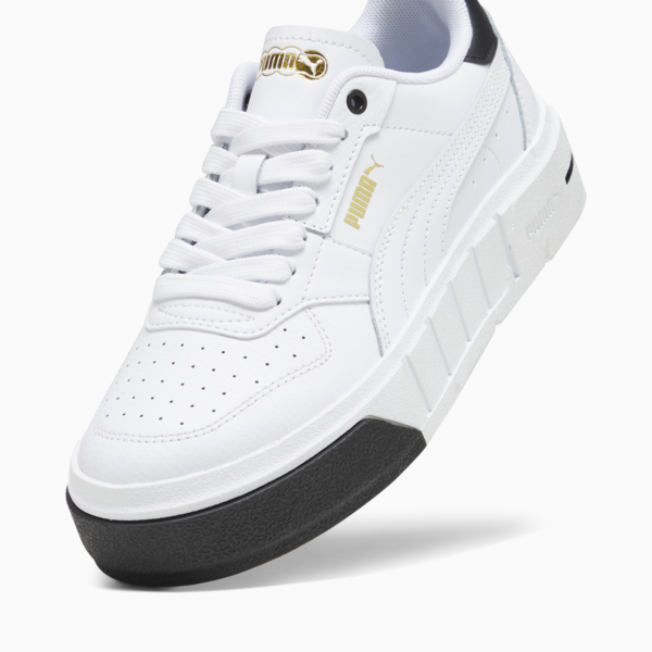 PUMA Cali Court Youth Leather Sneakers, PUMA White-PUMA Black, large-MEX