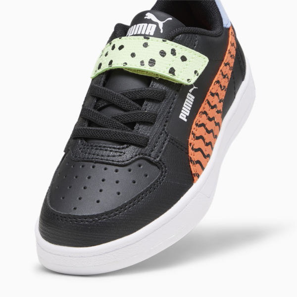 PUMA Caven 2.0 Mix Match Kids' Sneakers, PUMA Black-Hot Heat-Spring Fern-Blissful Blue-PUMA White, large-ZAF