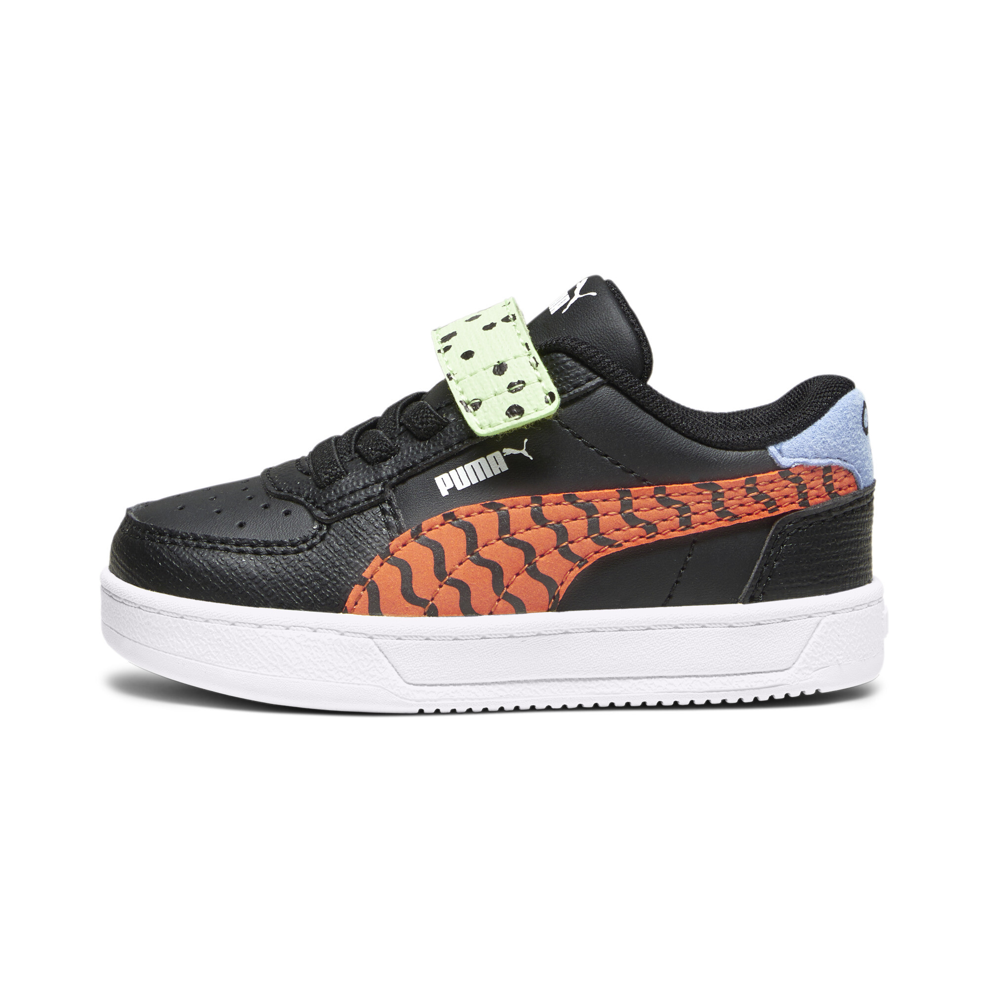 Puma Caven 2.0 Mix Match Sneakers Baby Schuhe | Black/Hot Heat/Spring Fern | Größe: 19