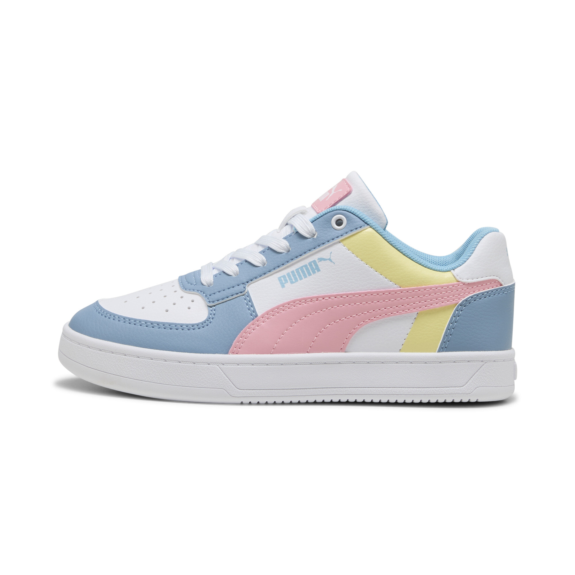 Puma Caven 2.0 Block Sneakers Teenager Schuhe Für Für Kinder | Mit Colorful | White/Pinkscape/Cool Blue | Größe: 39