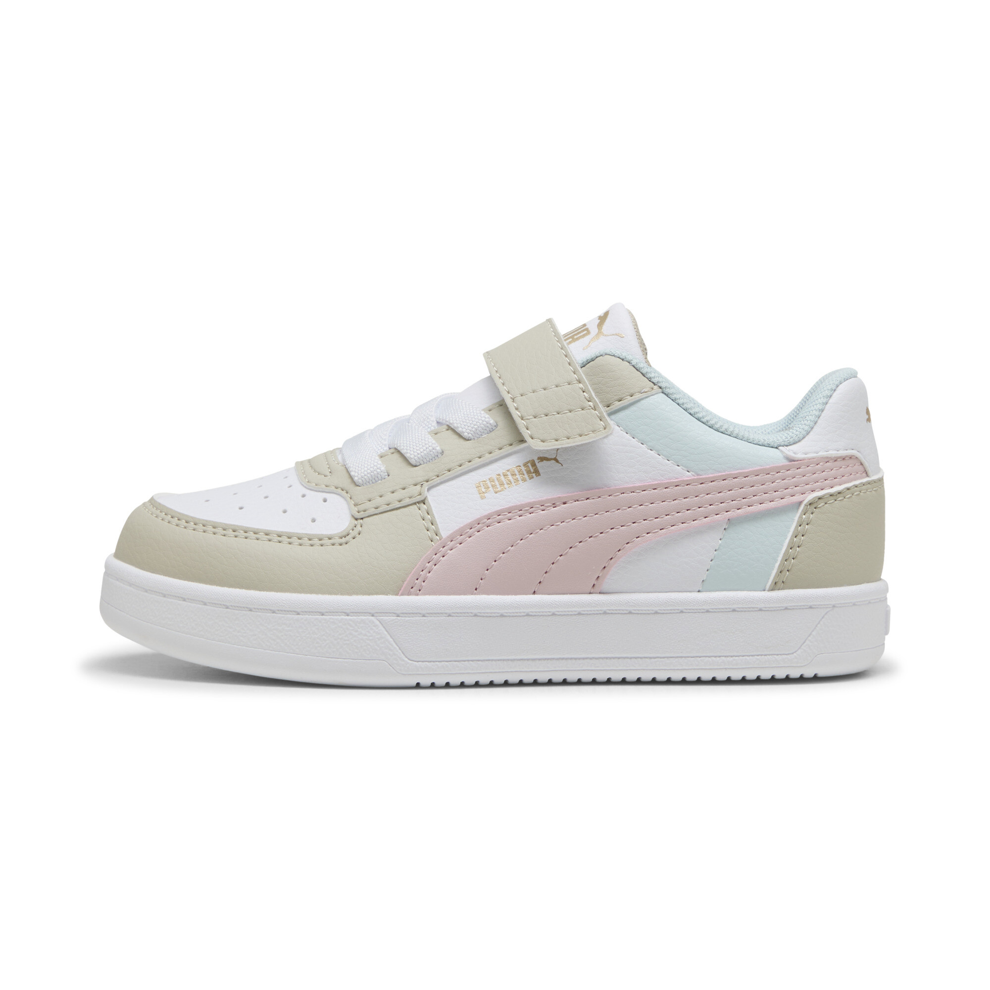 Puma Caven 2.0 Block Sneakers Kinder Schuhe | Mit Colorful | Desert Dust/Mauve Mist/White | Größe: 33