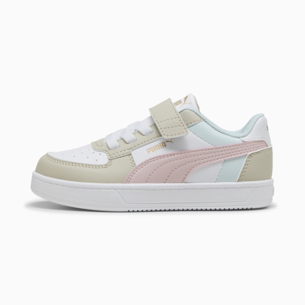 PUMA Caven 2.0 Block Kids' Sneakers, Desert Dust-Mauve Mist-PUMA White, large-MEX