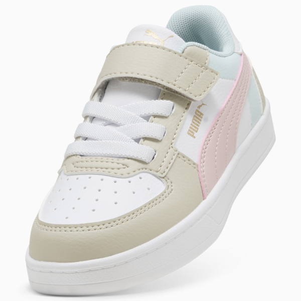 PUMA Caven 2.0 Block Kids' Sneakers, Desert Dust-Mauve Mist-PUMA White, large-MEX