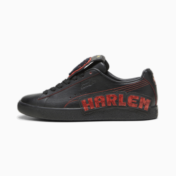 PUMA x DAPPER DAN Clyde Sneakers, PUMA Black-PUMA Black-Burnt Red, large-ZAF