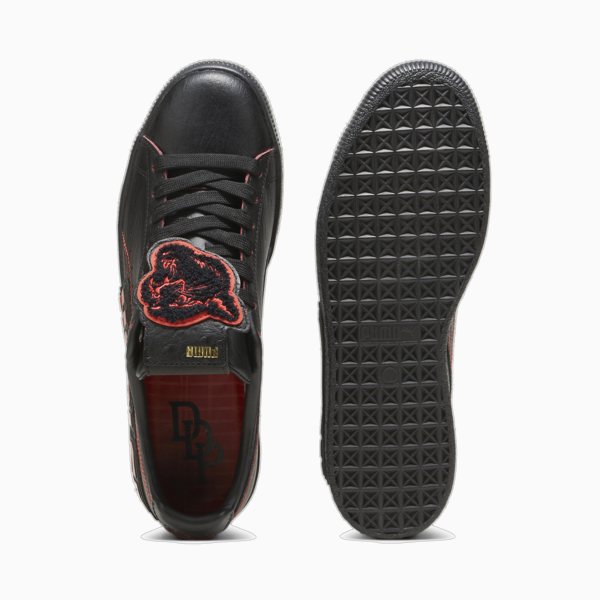 PUMA x DAPPER DAN Clyde Sneakers, PUMA Black-PUMA Black-Burnt Red, large-ZAF