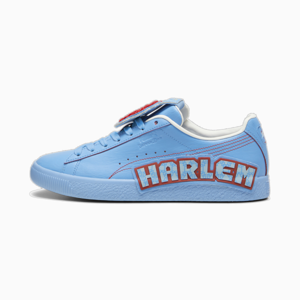PUMA x DAPPER DAN Clyde Sneakers, Regal Blue-Burnt Red, large-ZAF