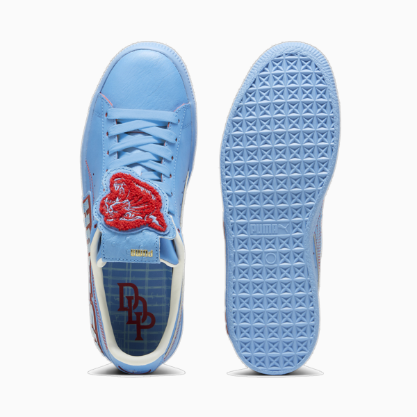 PUMA x DAPPER DAN Clyde Sneakers, Regal Blue-Burnt Red, large-ZAF