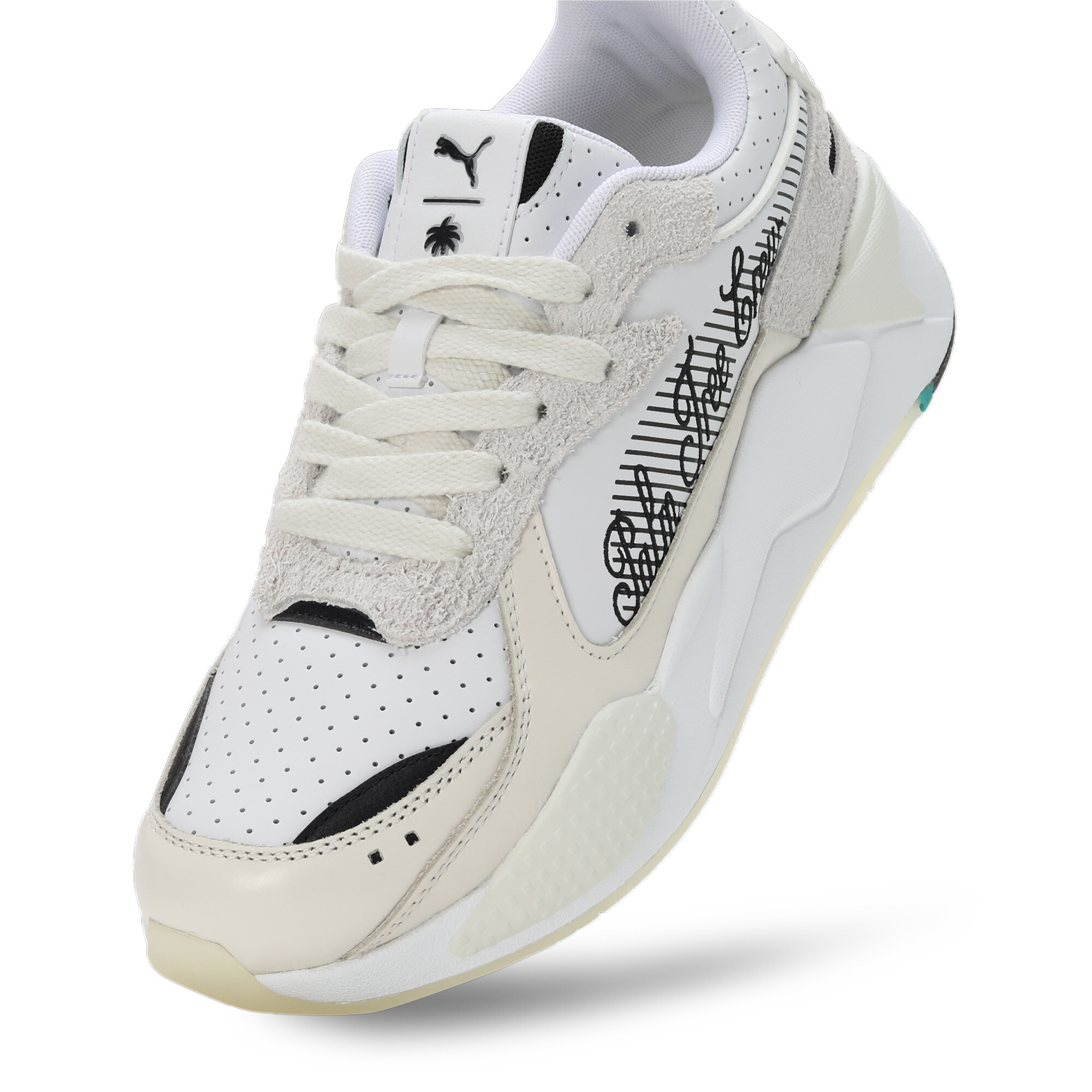 Men's PUMA X Palm Tree Crew RS-X Sneakers In White, Size EU 44