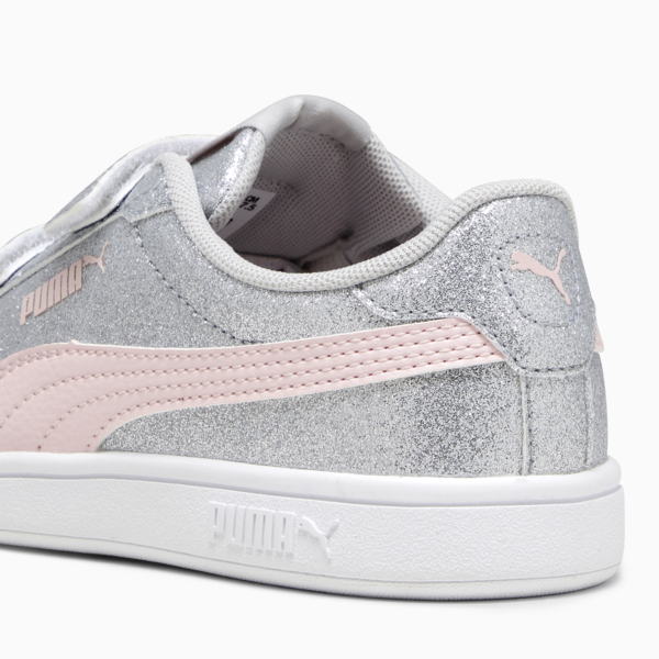 Tenis para niñas PUMASmash 3.0 Glitz Glam, Glacial Gray-Frosty Pink, large-MEX