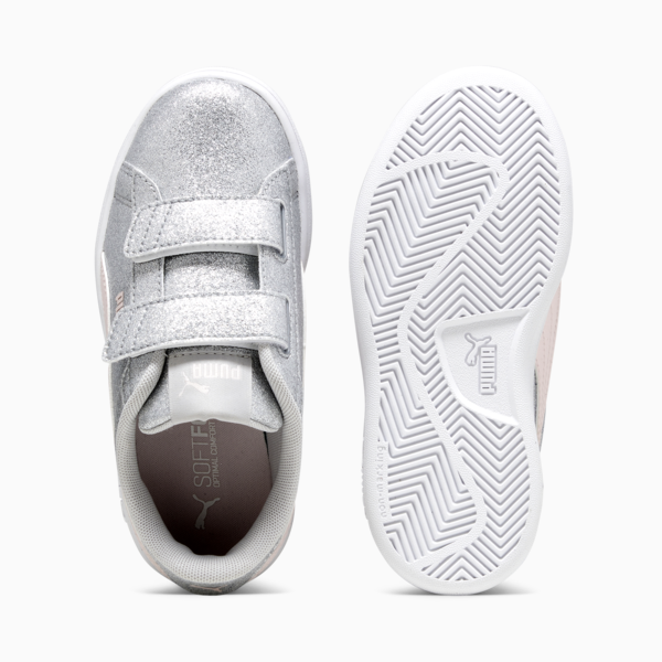 Tenis para niñas PUMASmash 3.0 Glitz Glam, Glacial Gray-Frosty Pink, large-MEX
