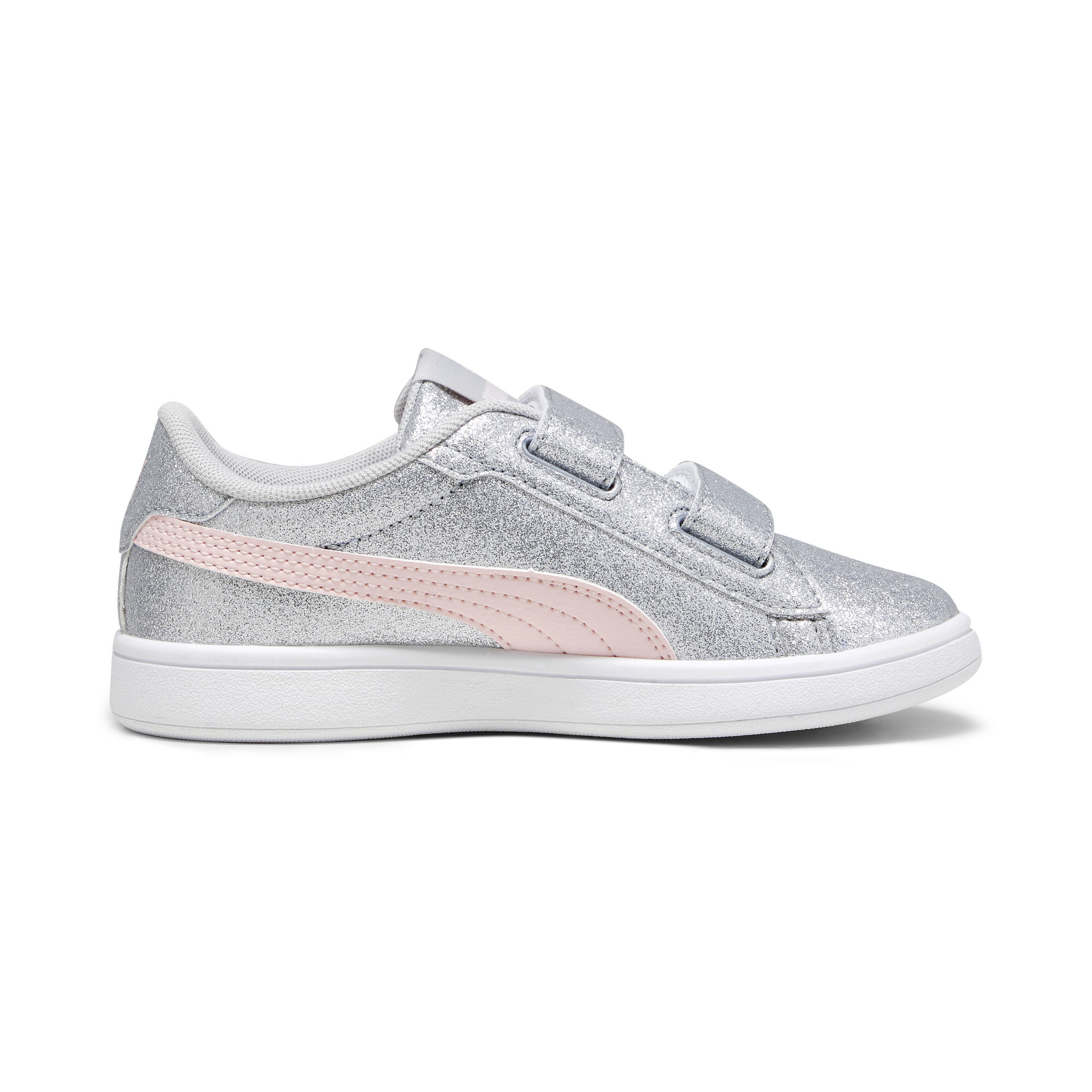 PUMA Smash 3.0 Glitz Glam sneakers voor Dames, Roze/Grijs, Maat 33 thumbnail 3