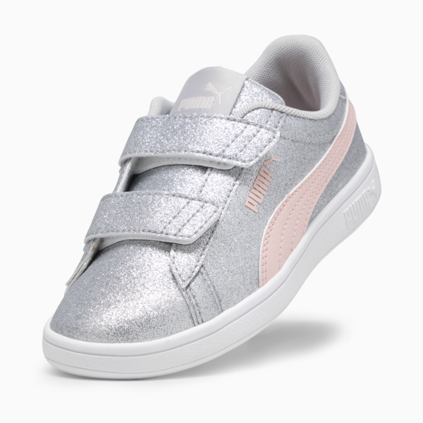 Tenis para niñas PUMASmash 3.0 Glitz Glam, Glacial Gray-Frosty Pink, large-MEX