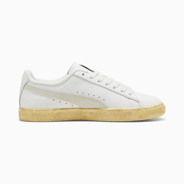 Clyde Vintage Sneakers, PUMA White-Light Straw-Warm White, large-ZAF