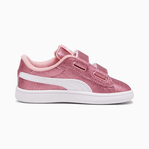 Tenis para bebé PUMA Smash 3.0 Glitz Glam, Peach Smoothie-PUMA White, large-MEX