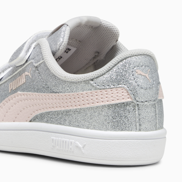 Tenis para bebé PUMA Smash 3.0 Glitz Glam, Glacial Gray-Frosty Pink, large-MEX