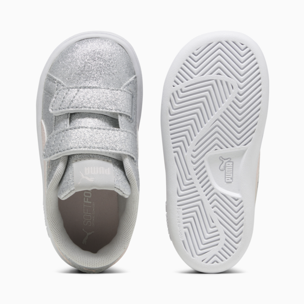 Tenis para bebé PUMA Smash 3.0 Glitz Glam, Glacial Gray-Frosty Pink, large-MEX