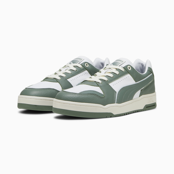 Slipstream Lo Vintage Sneakers, PUMA White-Eucalyptus, large-ZAF