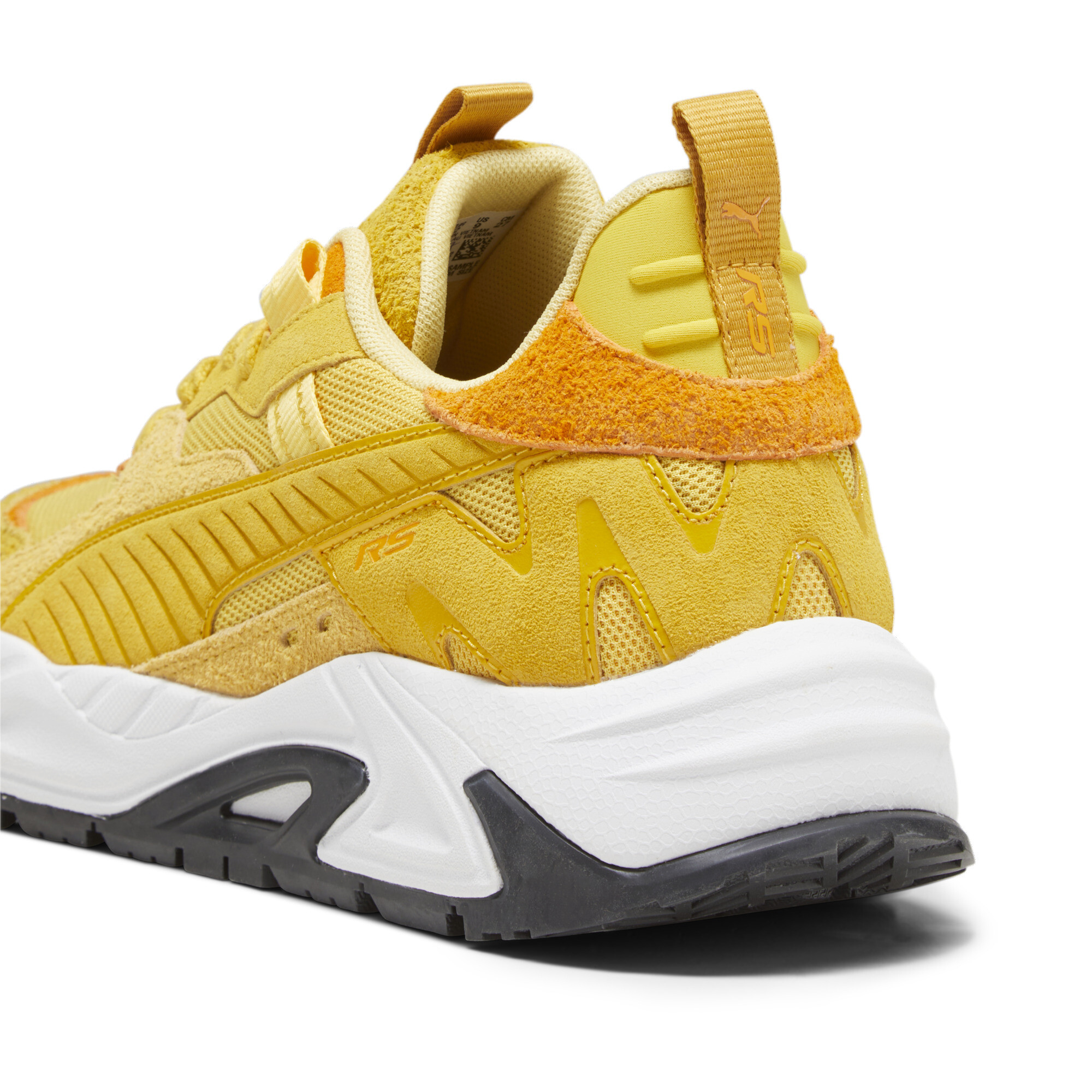 Men's PUMA RS-Trck New Horizon Sneakers In Yellow, Size EU 47