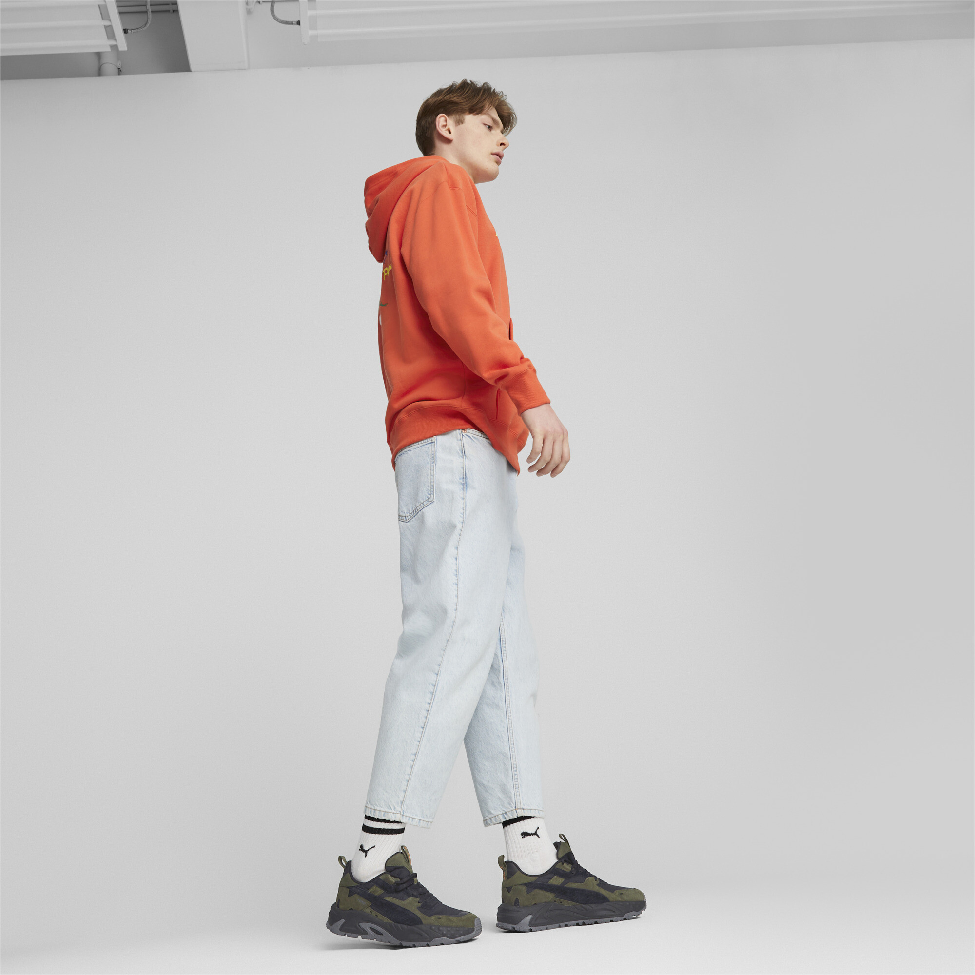 Men's PUMA RS-Trck Outdoor Sneakers In 30 - Gray, Size EU 39