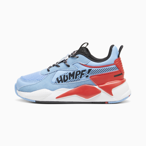 PUMA x THE SMURFS RS-X Kids' Sneakers, Team Light Blue-PUMA Red, large-ZAF