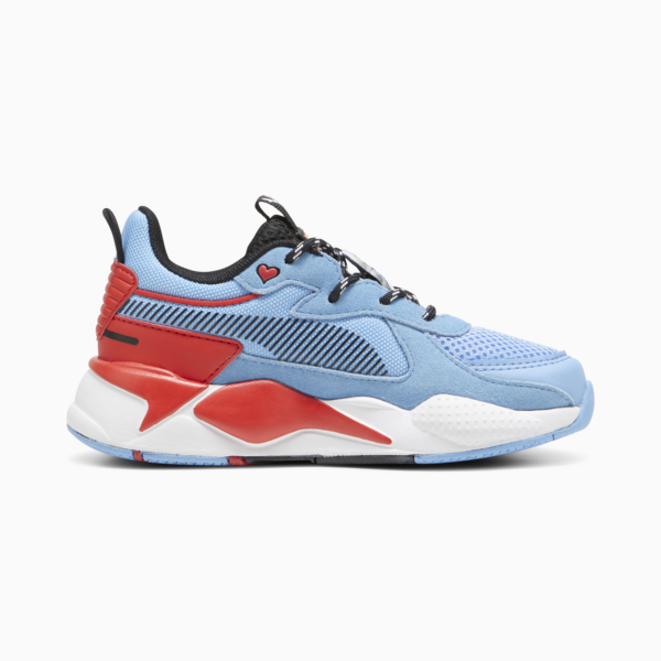PUMA x THE SMURFS RS-X Kids' Sneakers, Team Light Blue-PUMA Red, large-ZAF