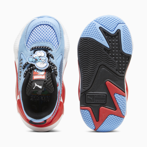 PUMA x THE SMURFS RS-X Toddlers' Sneakers, Team Light Blue-PUMA Red, large-ZAF