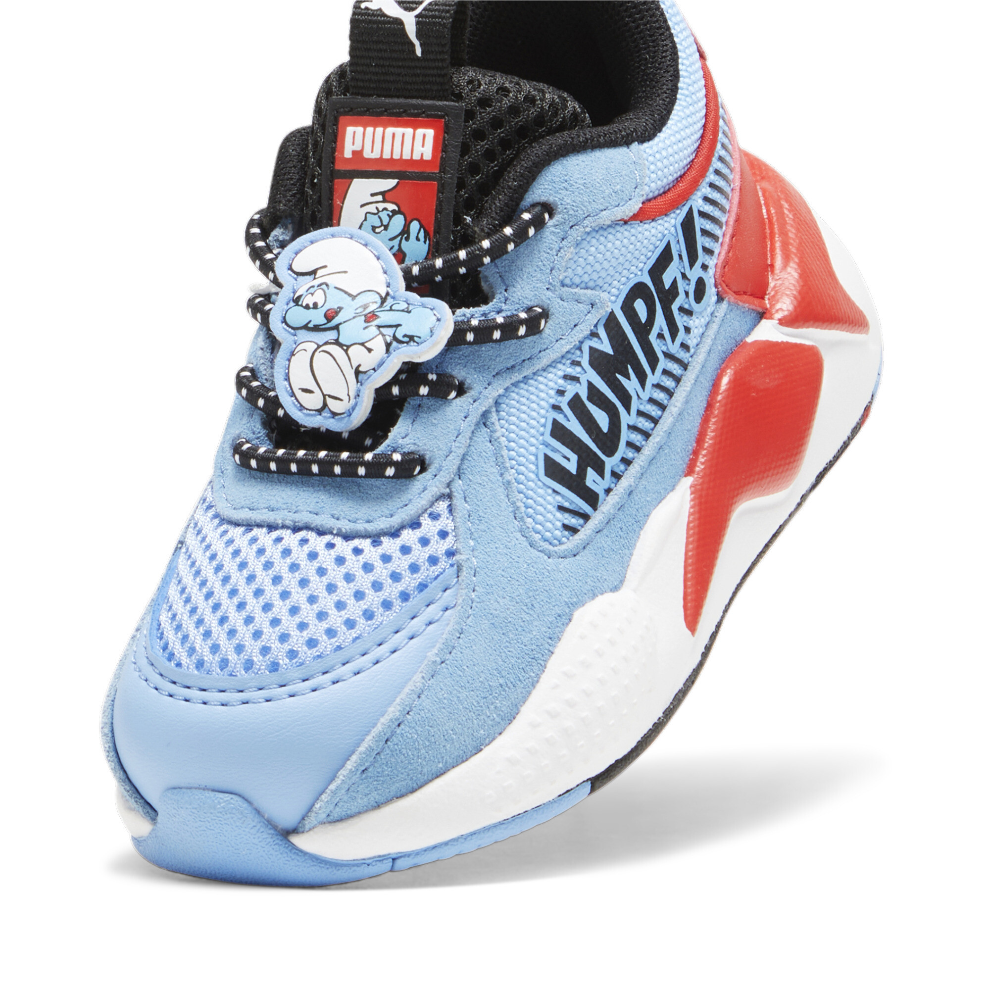 Kids' PUMA X THE SMURFS RS-X Toddlers' Sneakers In Blue, Size EU 26
