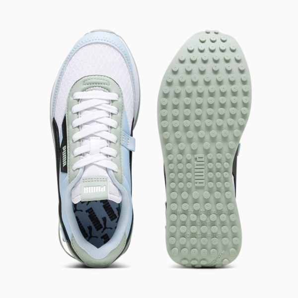 Zapatillas Future Rider Pastel para mujeres, PUMA White-Silver Sky, large-ARG