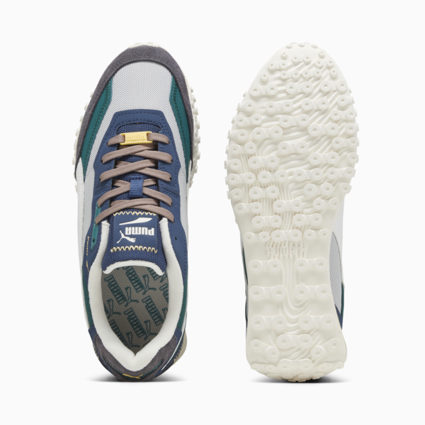 Blktop Rider PRM Sneakers, Ash Gray-Malachite, large-ZAF