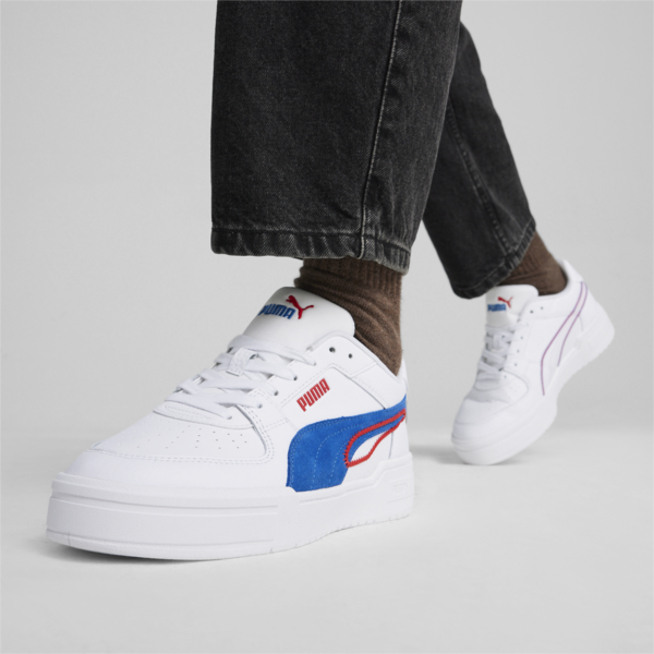 CA Pro Play Unisex Sneakers, PUMA White-PUMA Team Royal-For All Time Red, large-ZAF