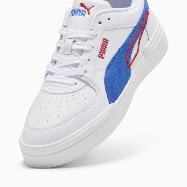 CA Pro Play Unisex Sneakers, PUMA White-PUMA Team Royal-For All Time Red, large-ZAF