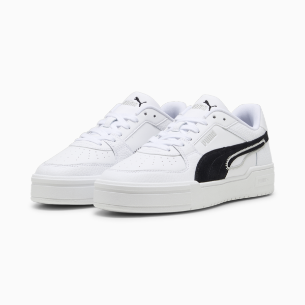 CA Pro Play Unisex Sneakers, PUMA White-PUMA Black-Cool Light Gray, large-ZAF