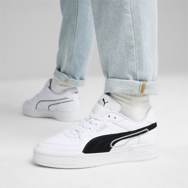 CA Pro Play Unisex Sneakers, PUMA White-PUMA Black-Cool Light Gray, large-ZAF