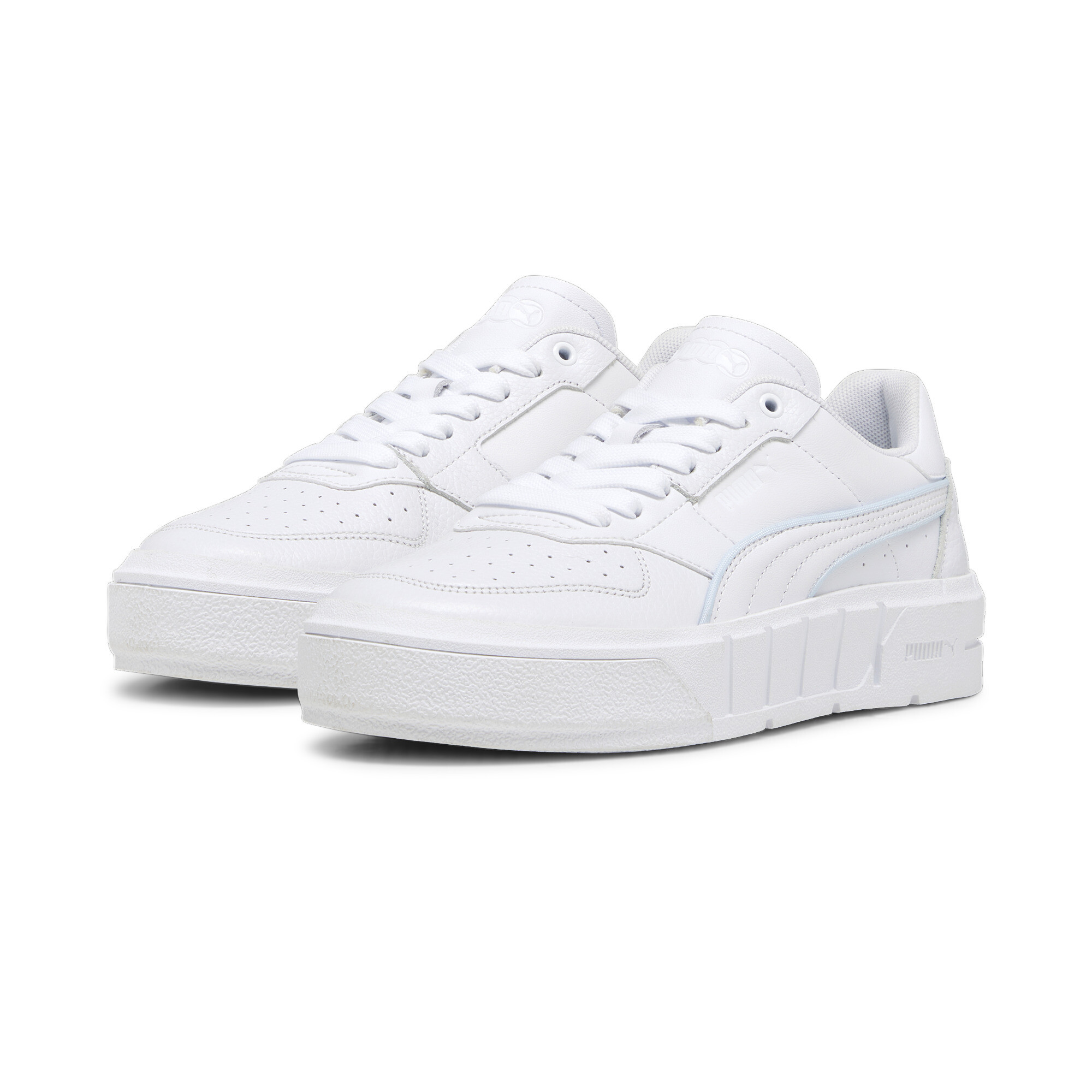 Women's Puma Cali Court Pop's Sneakers, White, Size 35.5, Shoes