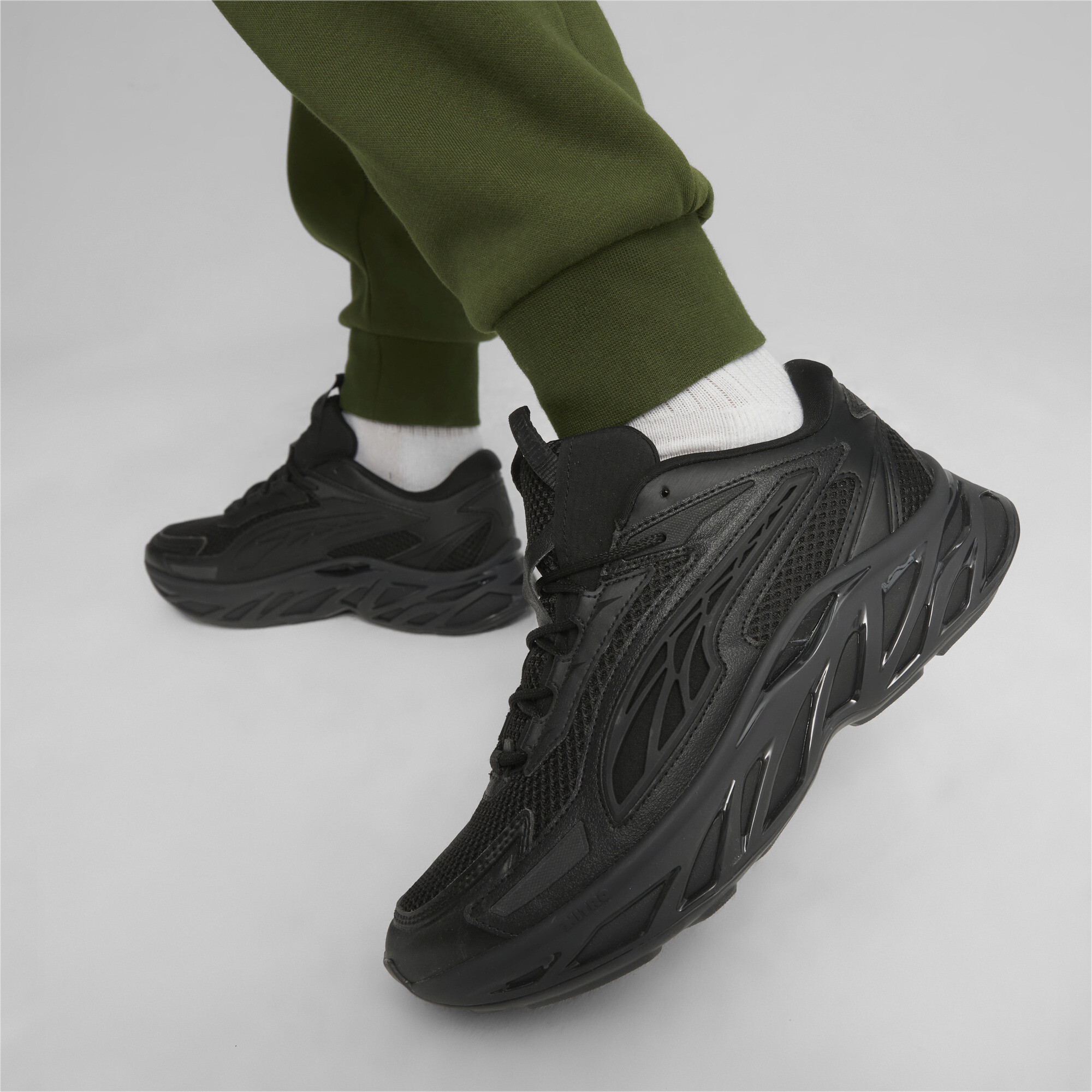 Men's Puma Exotek Base Sneakers, Black, Size 40.5, Shoes