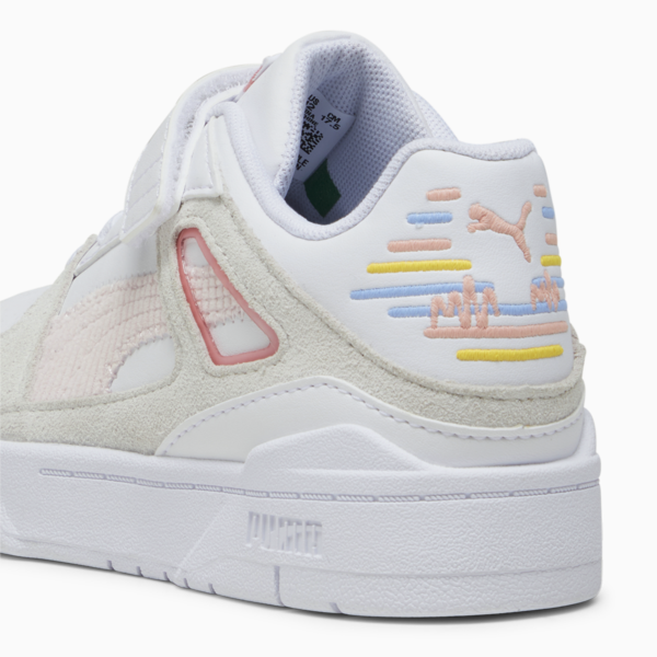 Zapatillas Slipstream Sweater para niñas, PUMA White-Warm White-Peach Smoothie, large-ARG