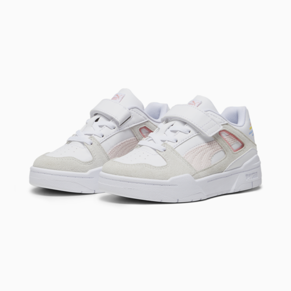 Zapatillas Slipstream Sweater para niñas, PUMA White-Warm White-Peach Smoothie, large-ARG
