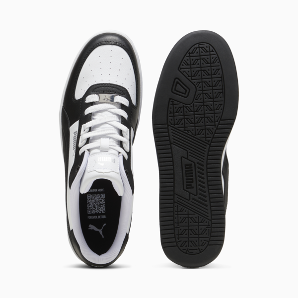 Puma Caven 2.0 Lux Unisex Sneakers, PUMA Black-PUMA Silver-PUMA White, large-ZAF