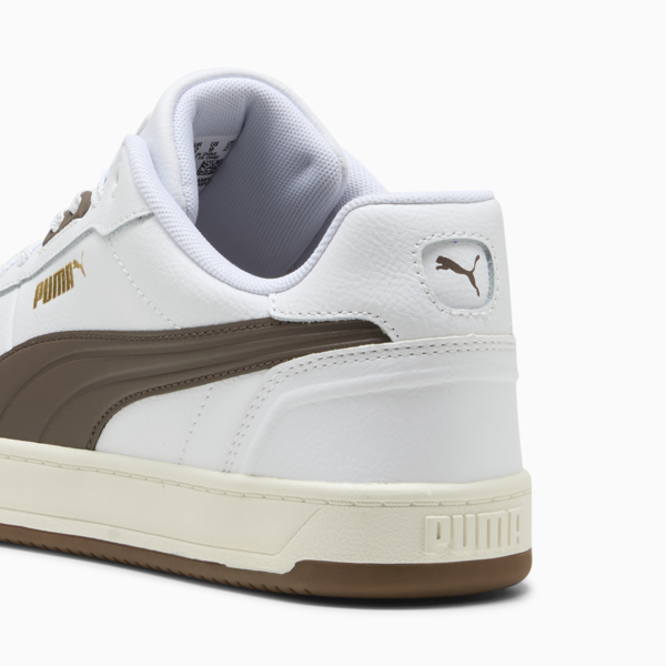 Puma Caven 2.0 Lux Unisex Sneakers, PUMA White-Flat Bronze-Gum, large-ZAF