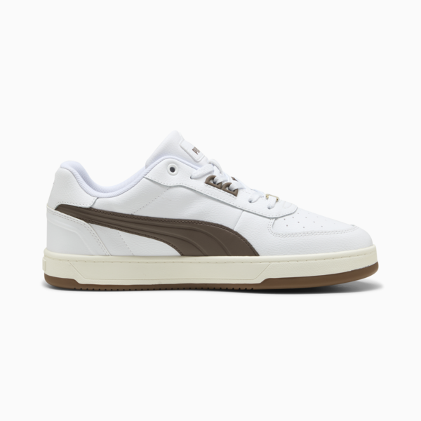 Puma Caven 2.0 Lux Unisex Sneakers, PUMA White-Flat Bronze-Gum, large-ZAF