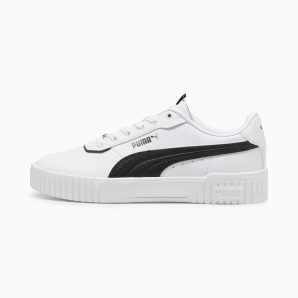 Carina 2.0 Lux Women's Sneakers, PUMA White-PUMA Black-Bronze, large-ZAF