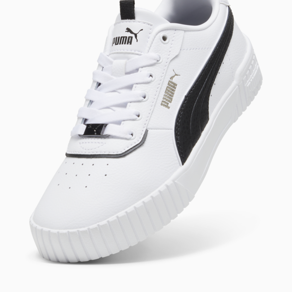 Carina 2.0 Lux Women's Sneakers, PUMA White-PUMA Black-Bronze, large-ZAF