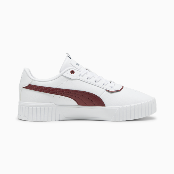 Carina 2.0 Lux Women's Sneakers, PUMA White-Intense Red-PUMA Silver, large-ZAF