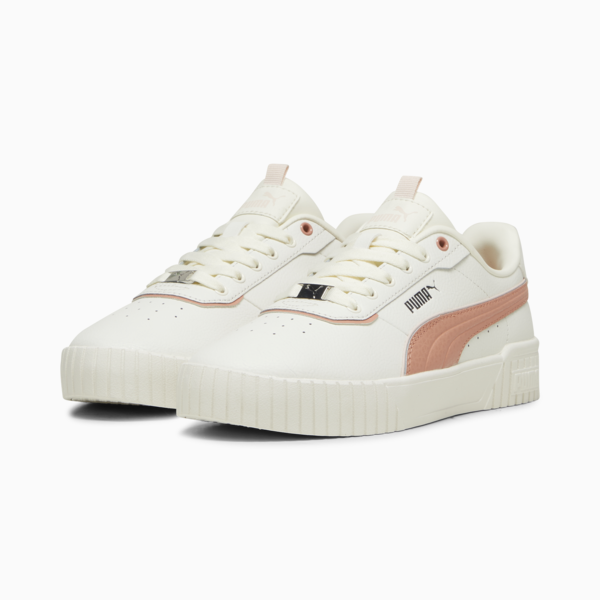 Carina 2.0 Lux Women's Sneakers, Warm White-Deeva Peach-PUMA Silver, large-ZAF