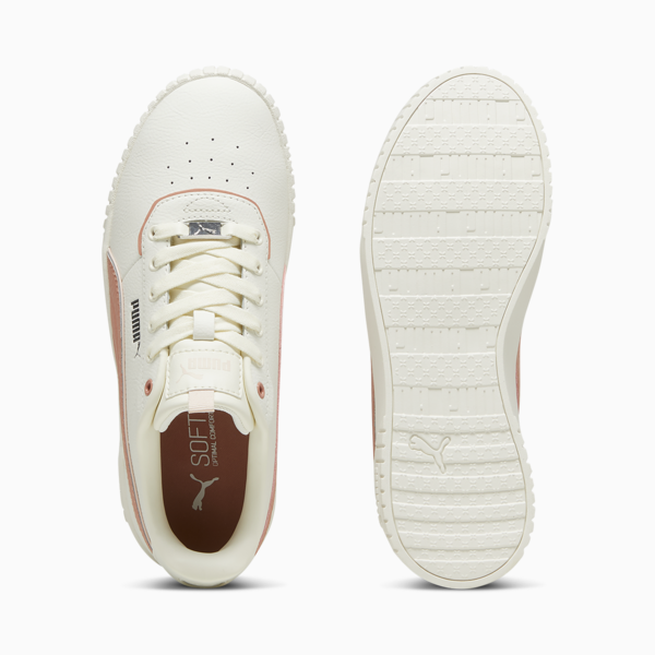 Carina 2.0 Lux Women's Sneakers, Warm White-Deeva Peach-PUMA Silver, large-ZAF